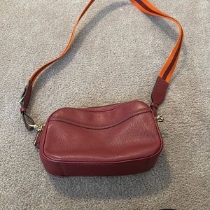 Maroon coach bag